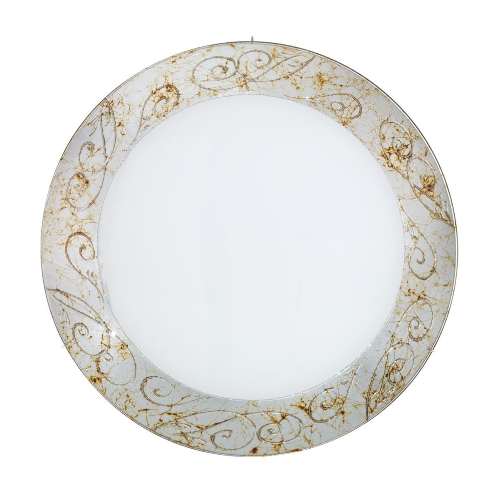 Kolarz SERENA Plafonnier décoratif en verre à 4 lumières, chrome