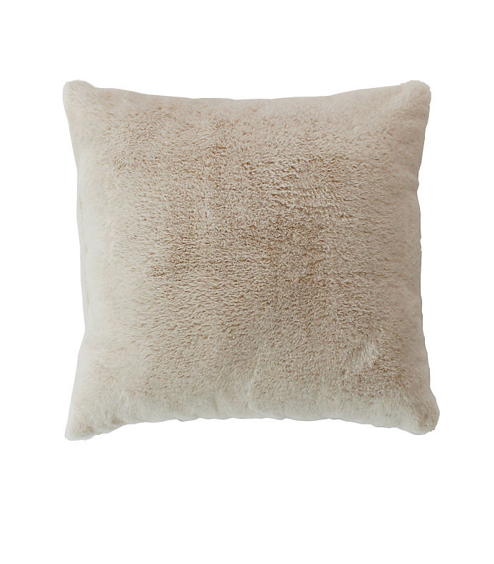 Coussin effet fourrure 40 × 40cm | 40 × 40cm – Beige