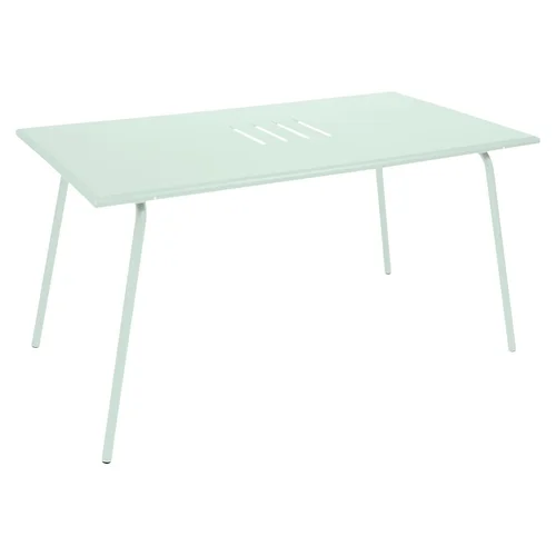 Qualité jardin：Table Monceau coloris vert en acier Fermob - 146 x 80 cm
