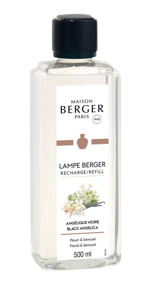 Facile extérieur：Parfum coloris transparent Angélique Noire Berger - 500 ml