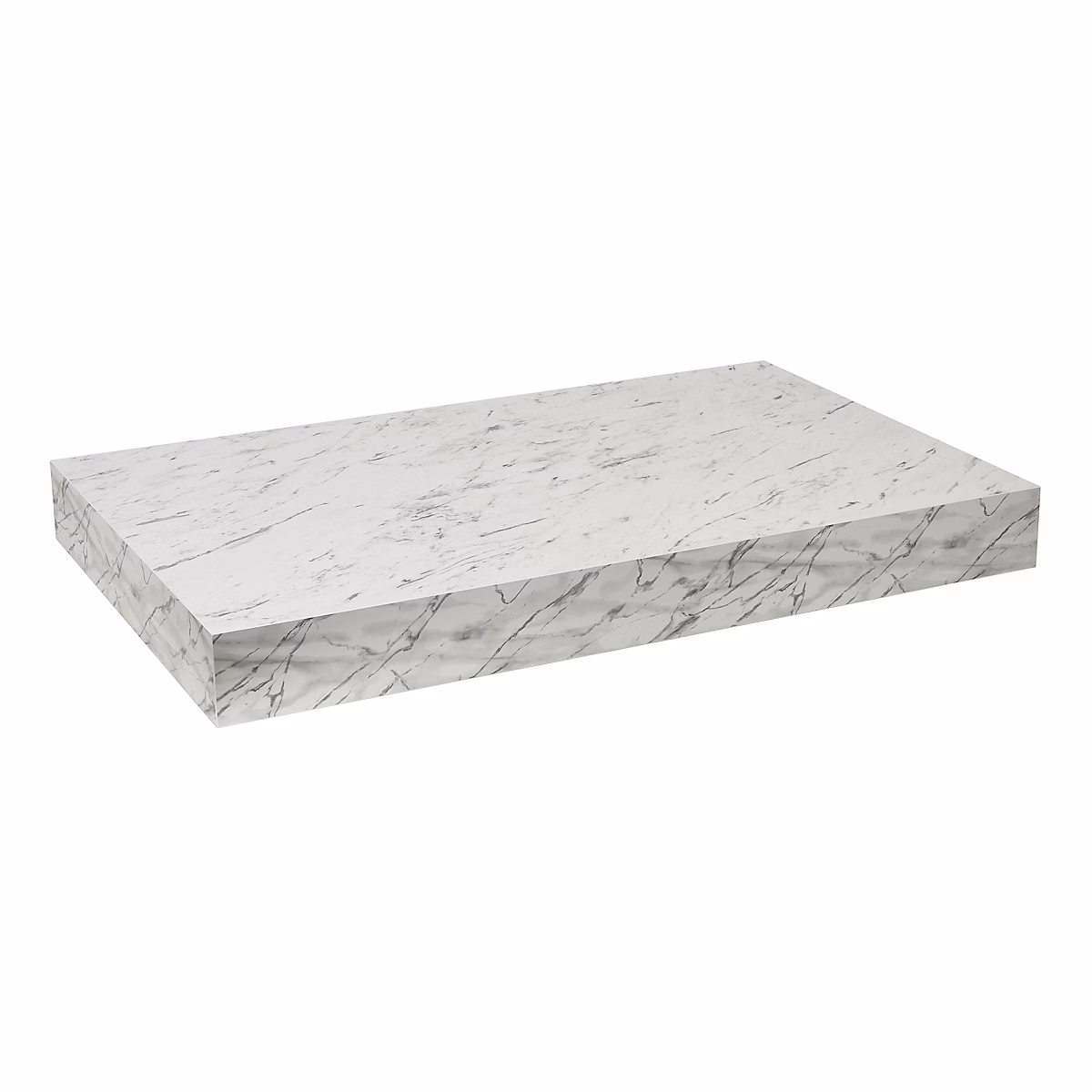 Egger Naturel plan vasque 83 – 5 × 8 × 50 cm, blanc effet marbre (DO8050MCB)
