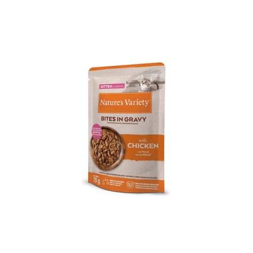 POCHON POUR CHATON NATURE'S VARIETY® - BOUCHÉES EN SAUCE POULET - 70G