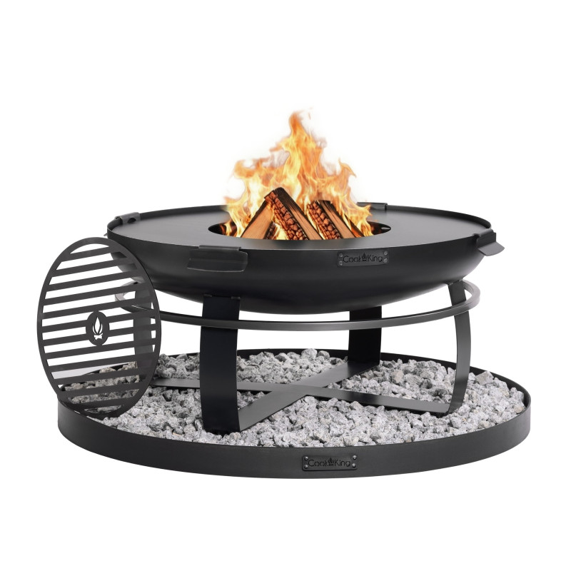 Ensemble brasero VIKING 80 cm avec plaque de cuisson et base ronde