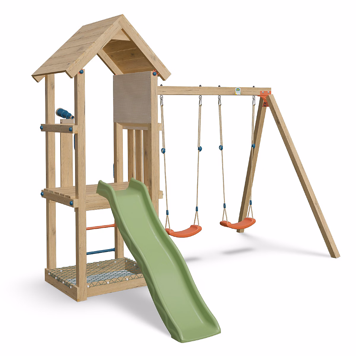 Aire de jeux en bois EASY XPLORER 2 TRIGANO – 6 enfants