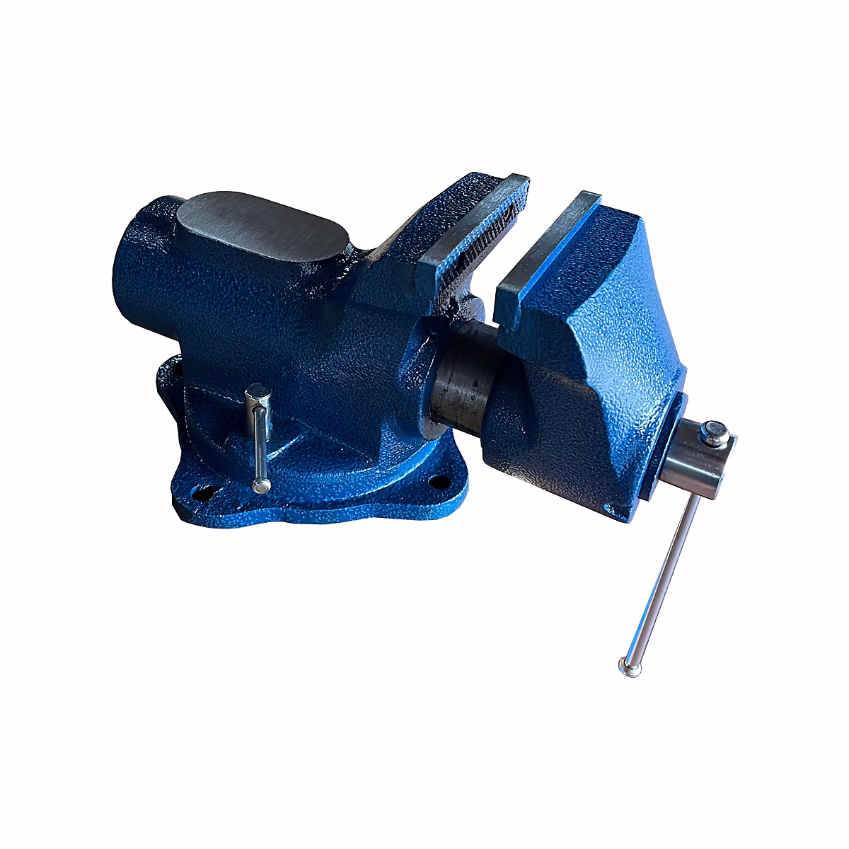 Étau d'établi professionnel en fonte base pivotante 90 degrés mors 100 mm – Réf. QKQECIBYG0321663157