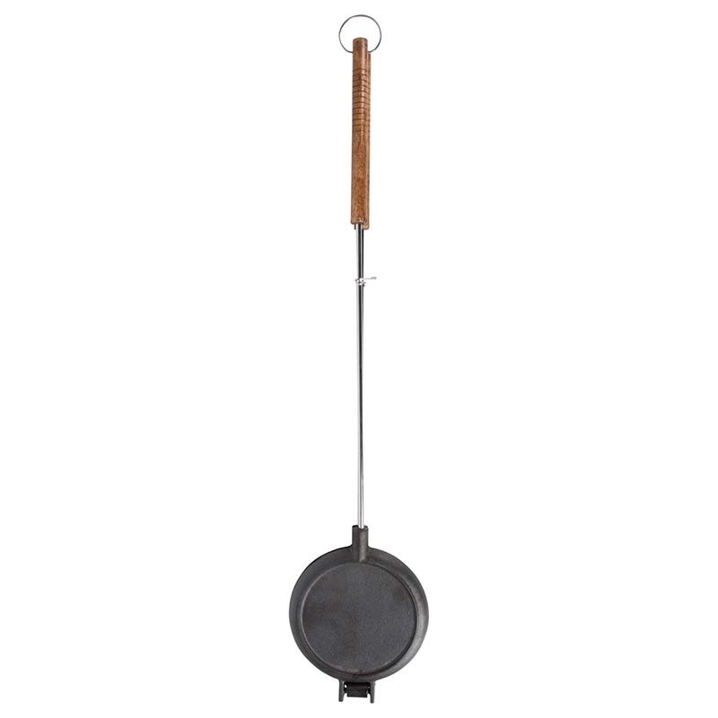 Gaufrier en fonte pour feu de camp et barbecue