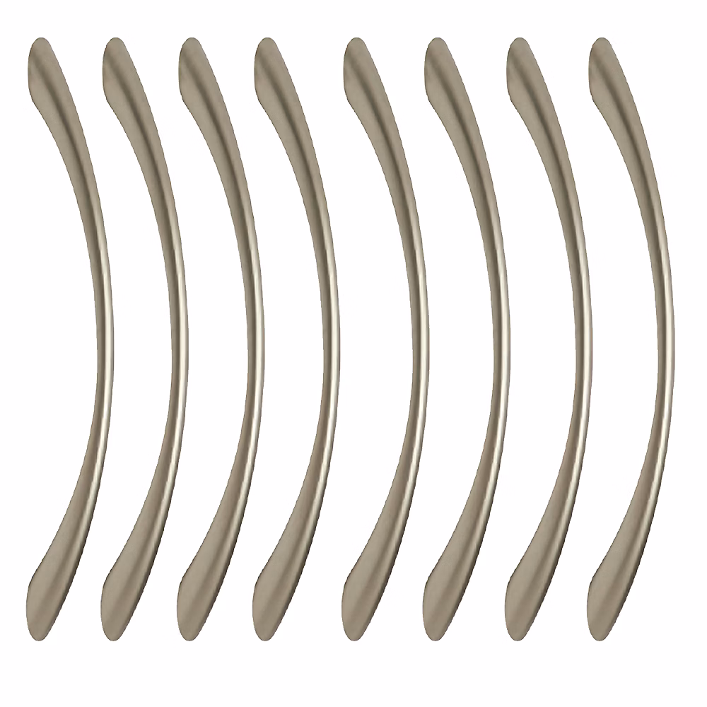 8 Un. poignées de meuble en zamak nickel mat pour tous les types s et armoire – entraxe 128MM