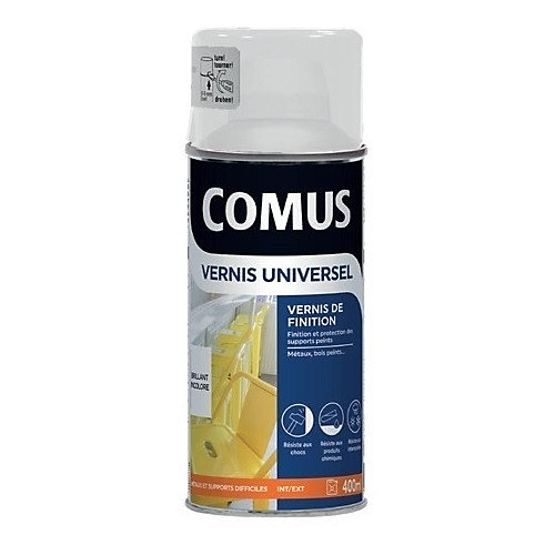 Aérosol vernis universel brillant 400ml – COMUS