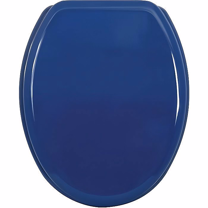 Abattant Wc MDF Bleu Marine | MSV – Universel – Fixation par le dessus avec entraxe universelle