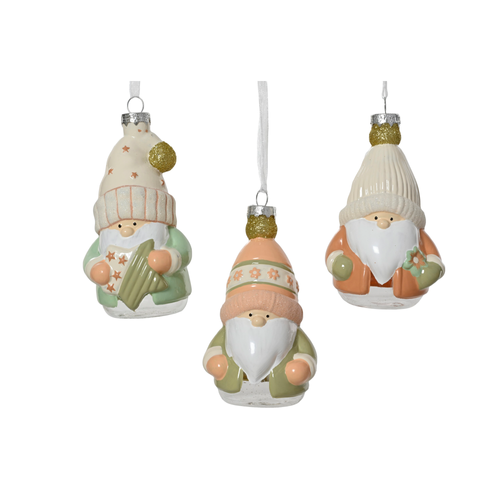 SUSPENSION GNOME EN VERRE BRILLANT - H12,5CM