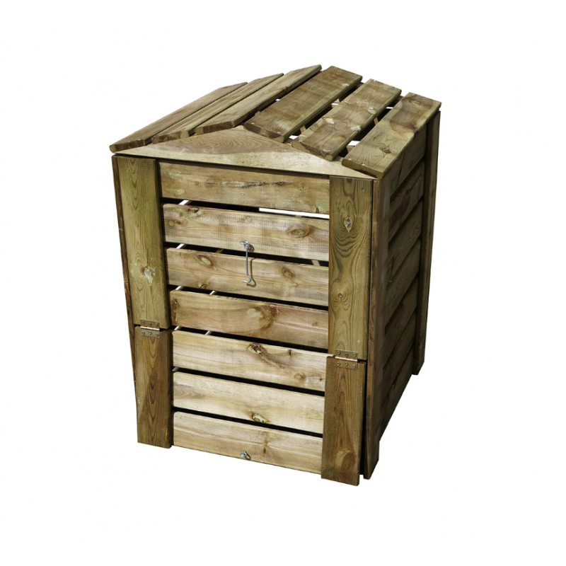Composteur CABANE 210L - Trappes pratiques pour le compostage