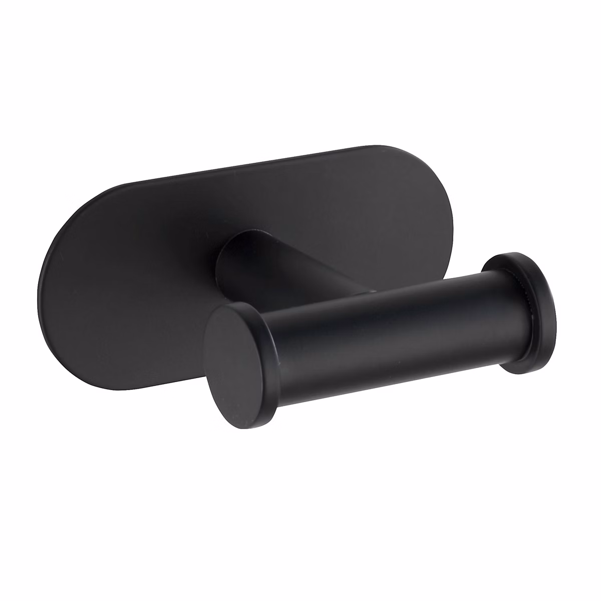 Crochet mural duo sans perçage en acier inox Noir – L. 4.5 x l. 6.5 x H. 4.5 cm, OREA
