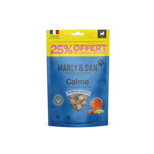 FRIANDISES POUR CHAT BOUCHÉES GOURMANDES MARLY & DAN® - CALME - 50G