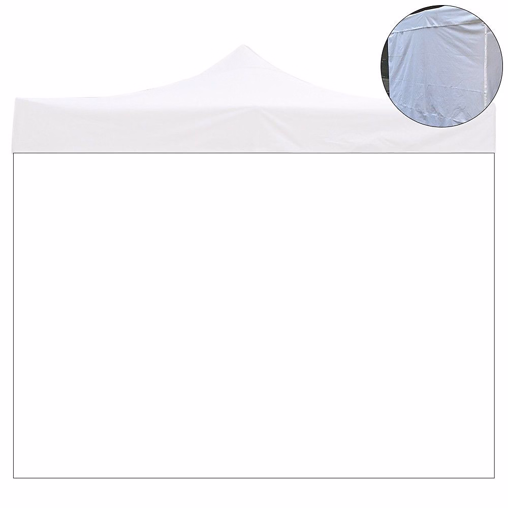 Bâche Latérale Blanche Imperméable 2 × 2M – De Remplacement Pour Tonnelle Pliante 2 × 2M