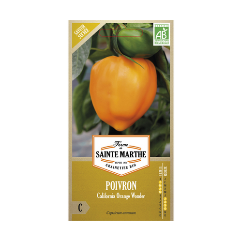 GRAINES POIVRON CALIFORNIA ORANGE WONDER BIO