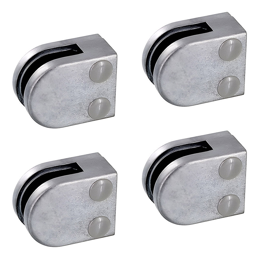 4 x Pince à verre plate modèle 00 – Ep. verre 6, 76 mm, Zamak brut