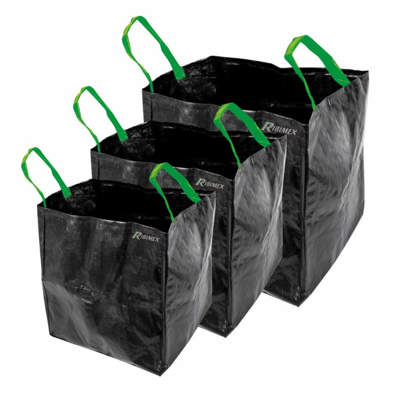 Lot 3 Sacs Jardin 70L à 170L - Polyéthylène Étanche