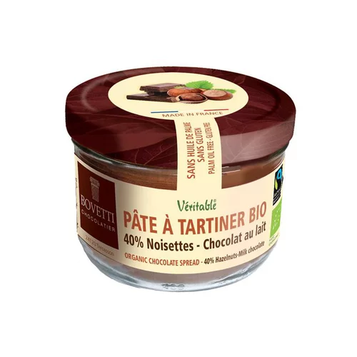 Jardin en douceur：Pâte à tartiner bio noisettes et chocolat au lait - 350 g