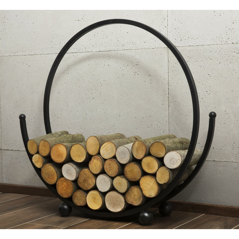 Porte-bûches «SPIRAL» 80cm - Réf 333238