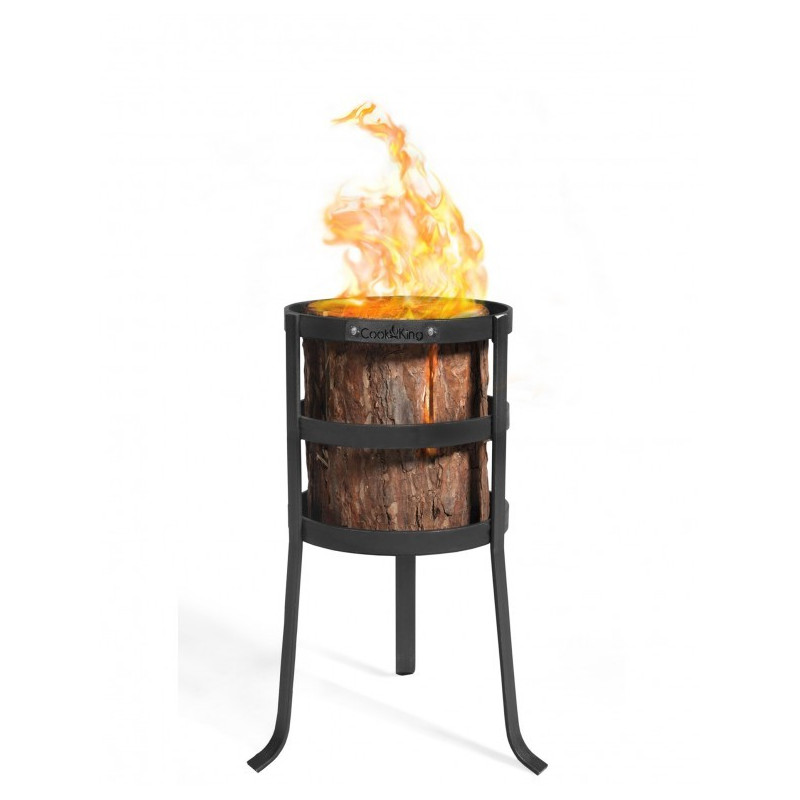 Support flambeau suédois Malmo - Brasero design 40 cm