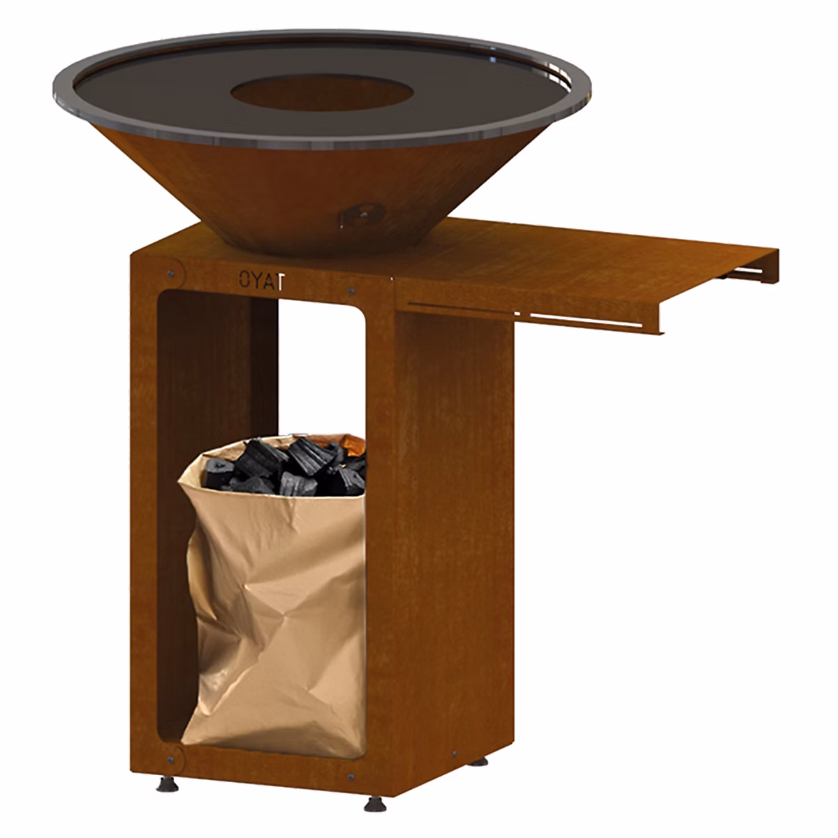 Mini tablette pour brasero b.b.o cognac Ø 58/ 68 cm Oyat – Réf. OYDPIRBYG6649959830