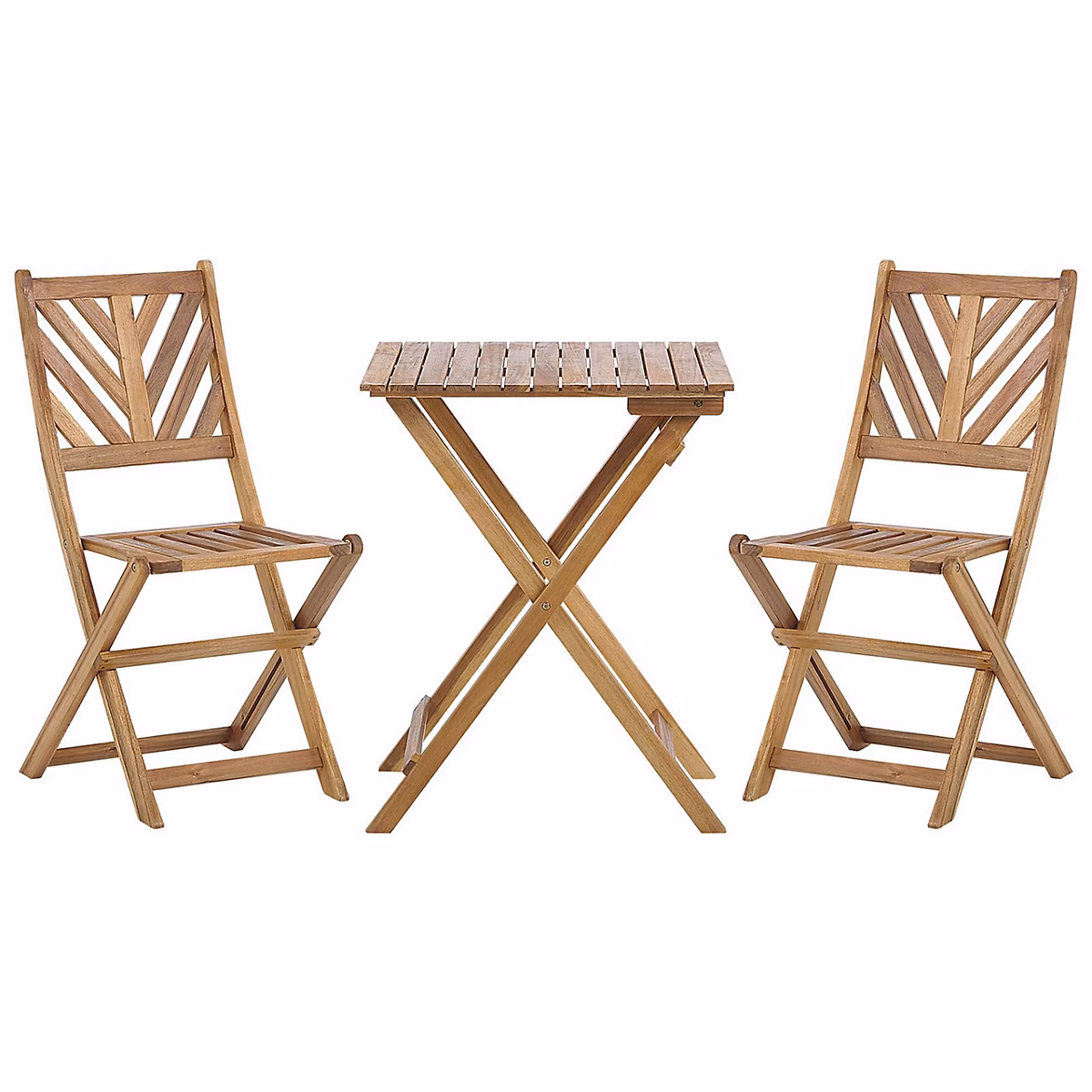 Salon et mobilier de jardin – Ensemble bistrot Pliant TERNI Acacia Marron