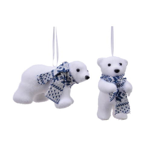 SUSPENSION OURS BLANC EN MOUSSE