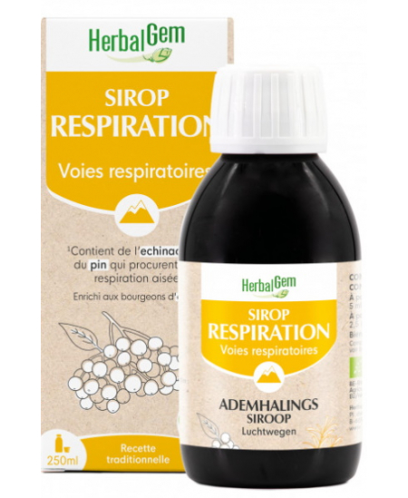 Herbalgem Gemmobase - Sirop pour la Respiration bio Flacon - 250 ml