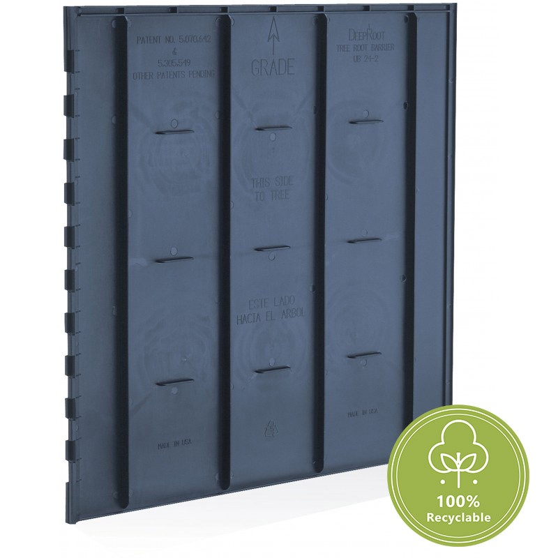 Panneau guide-racine Green Route Protec - polypropylène recyclé, 30 à 120 cm