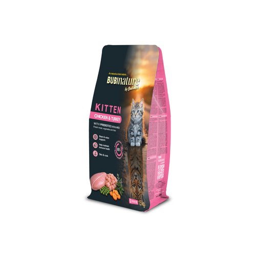 CROQUETTES CHATON BUBI NATURE BUBIMEX® - POULET/DINDE - 1,5KG