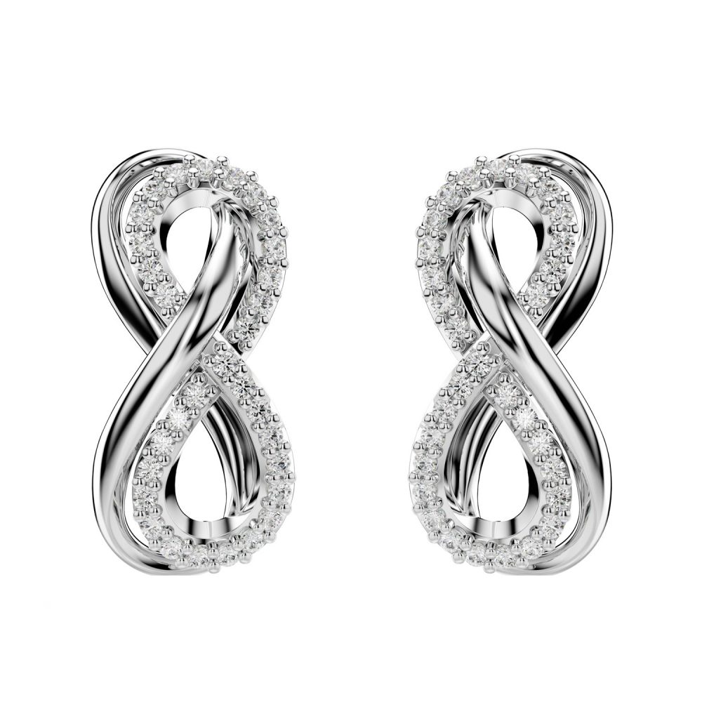 Clous d'oreilles Swarovski Hyperbola infini
