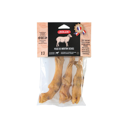 FRIANDISE POUR CHIEN ZOLUX® - PIEDS DE MOUTON - X3
