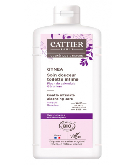 Cattier - Soin douceur Gynéa Fleur de Calendula Géranium - 200 ml