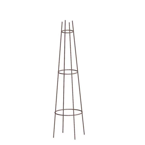 Conçu pour vos extérieurs:Tuteur Grimpantes Métal H120xØ33 cm