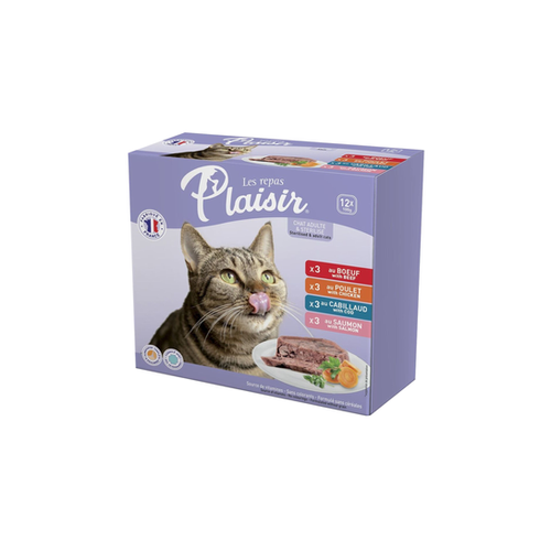 PACK TERRINE CHAT - LES REPAS PLAISIR® - 12X100G