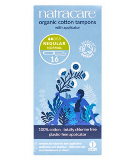 NatraCare - 16 Tampons Hygiéniques Bio Avec Applicateur - Normal
