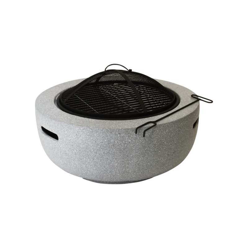 Brasero de jardin 2 en 1 - BBQ et chauffe terrasse