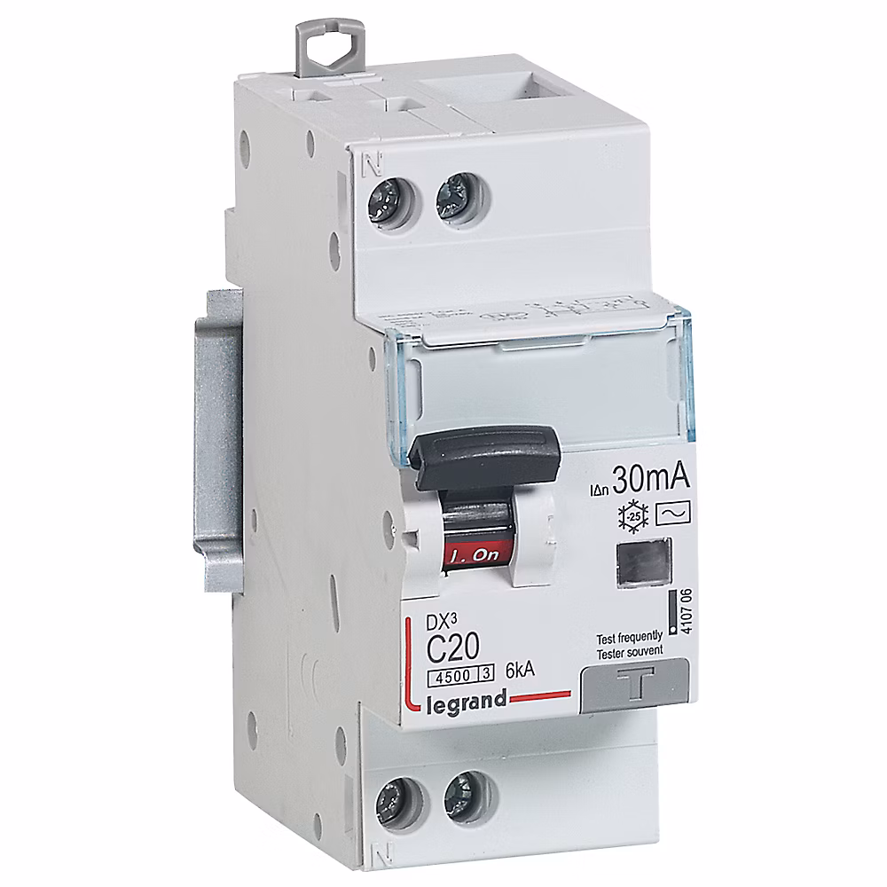 Disjoncteur différentiel type AC 30mA – 20A Legrand