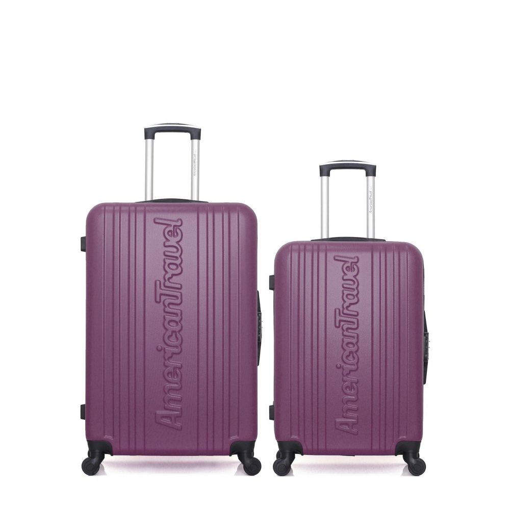 AMERICAN TRAVEL American travel - lot de 2 - valise grand format et valise weekend springfield