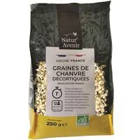 Le choix pour le jardin：Graines de chanvre décortiquées bio Natur Avenir - 250 g