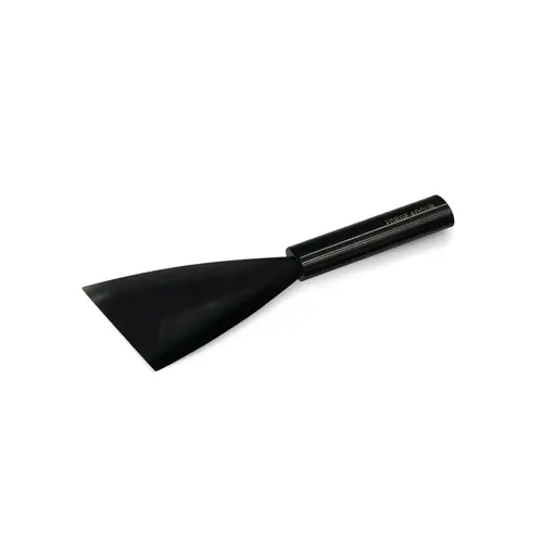 Déco pour le jardin：Grattoir court pour plancha coloris noir en titane Forge Adour - 26 x 10 x 1,8 cm