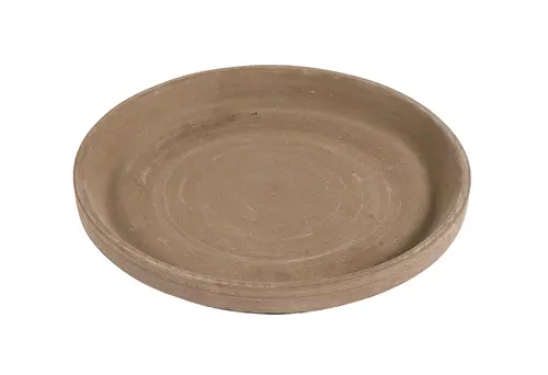 Jardin durable：Soucoupe en terre cuite Basalt - Ø 22 x H 3 cm
