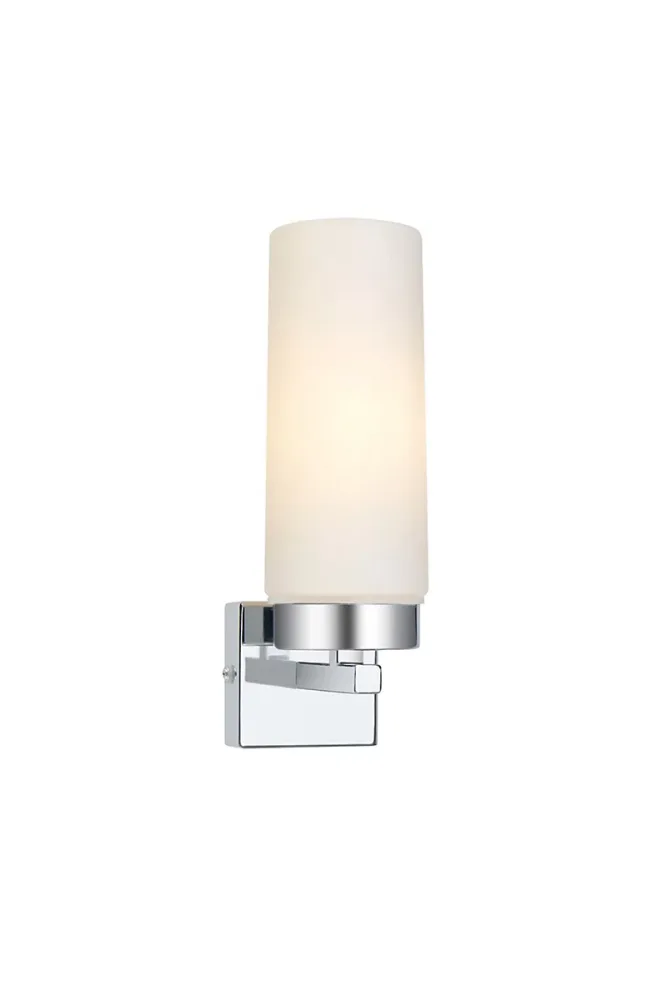 Applique murale E14 IP44 chromée verre opale – Markslöjd | Stella