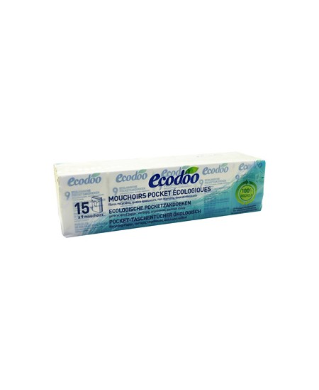 Ecodoo 15 Paquets de mouchoirs écologiques