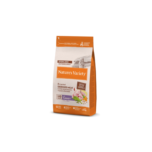 CROQUETTES CHAT NATURE'S VARIETY® NO GRAIN STERILIZED DINDE - 1,25KG