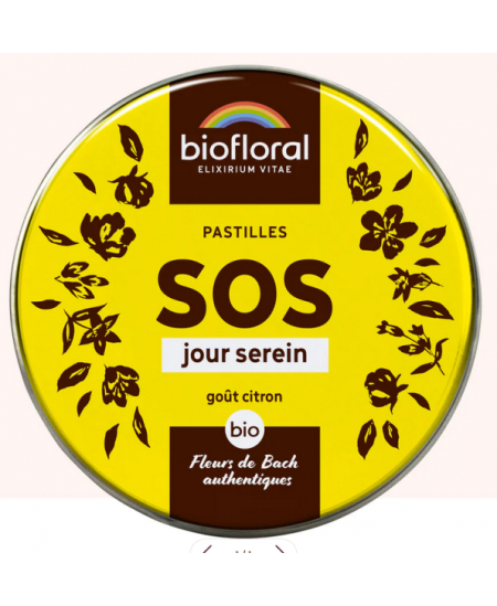 Biofloral - Pastilles remède de secours sans alcool boite familiale - 50 gr