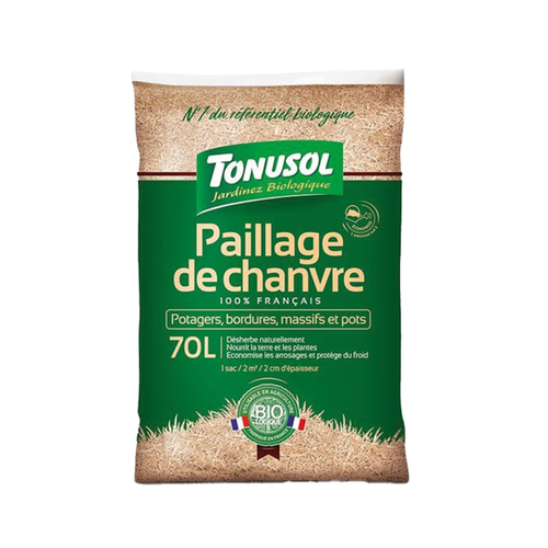 PAILLAGE DE CHANVRE - TONUSOL® - 70L