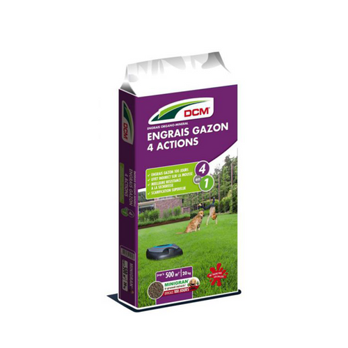 ENGRAIS GAZON 4 ACTIONS DCM® - 20KG