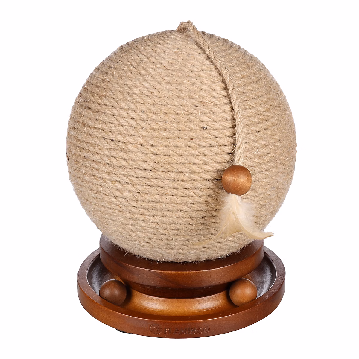 Balle a Griffer pour Chat Isabella Jute – Circuit a Balles et Plume