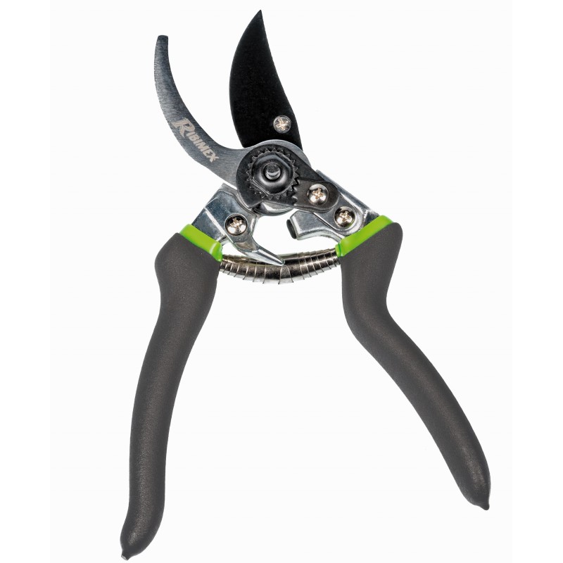 Sécateur 8" alu - Lames courbes affûtées, coupe nette